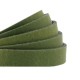 DQ leather flat 10mm Soft guacamole green